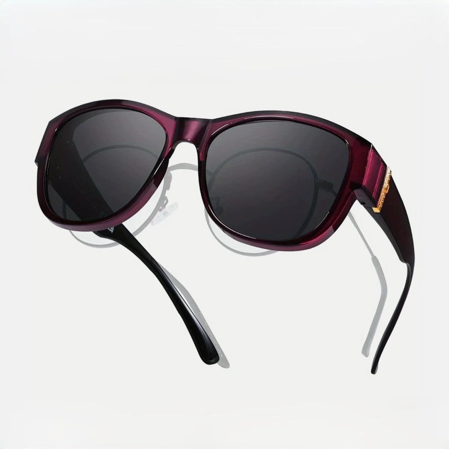 Women Pink Gradient Oversized Square Sunglasses