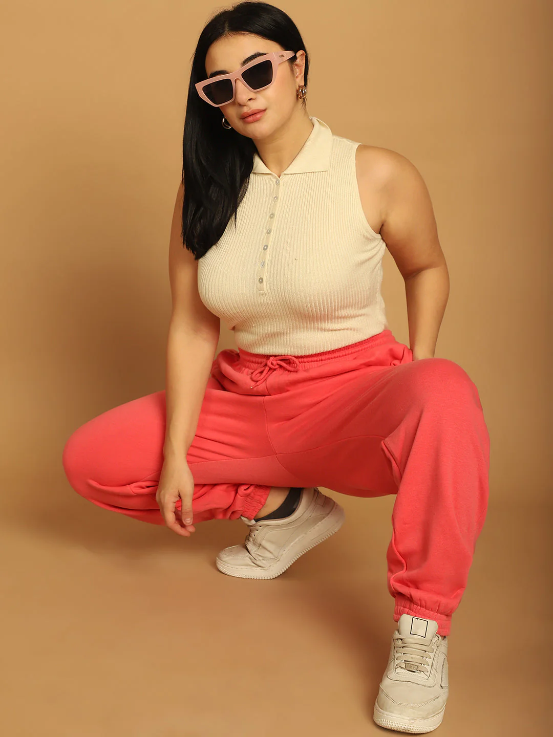 Women Pink Jogger Pants - Image 6