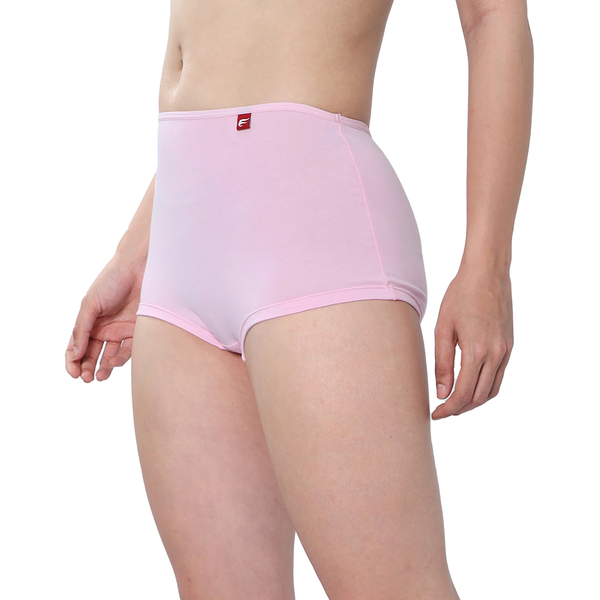 Women Pink Midrise Comfort Boyshorts - Image 3