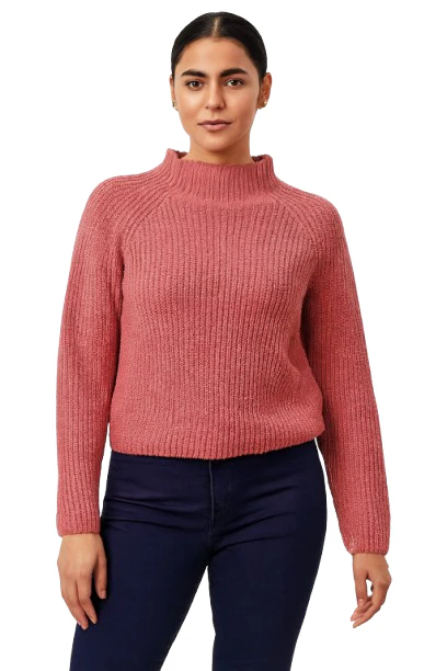 Women Pink Knit Sweater