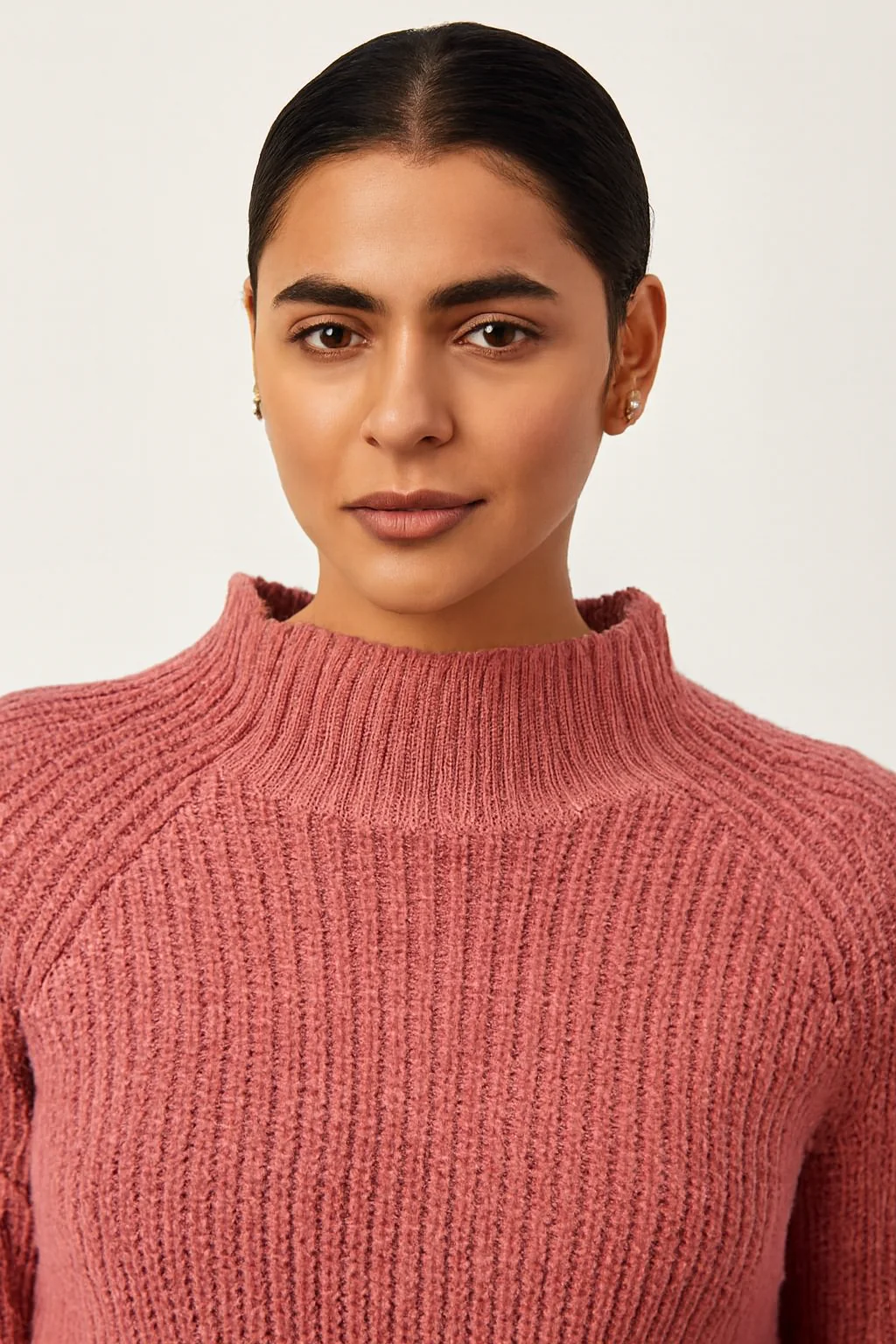 Women Pink Knit Sweater - Image 3