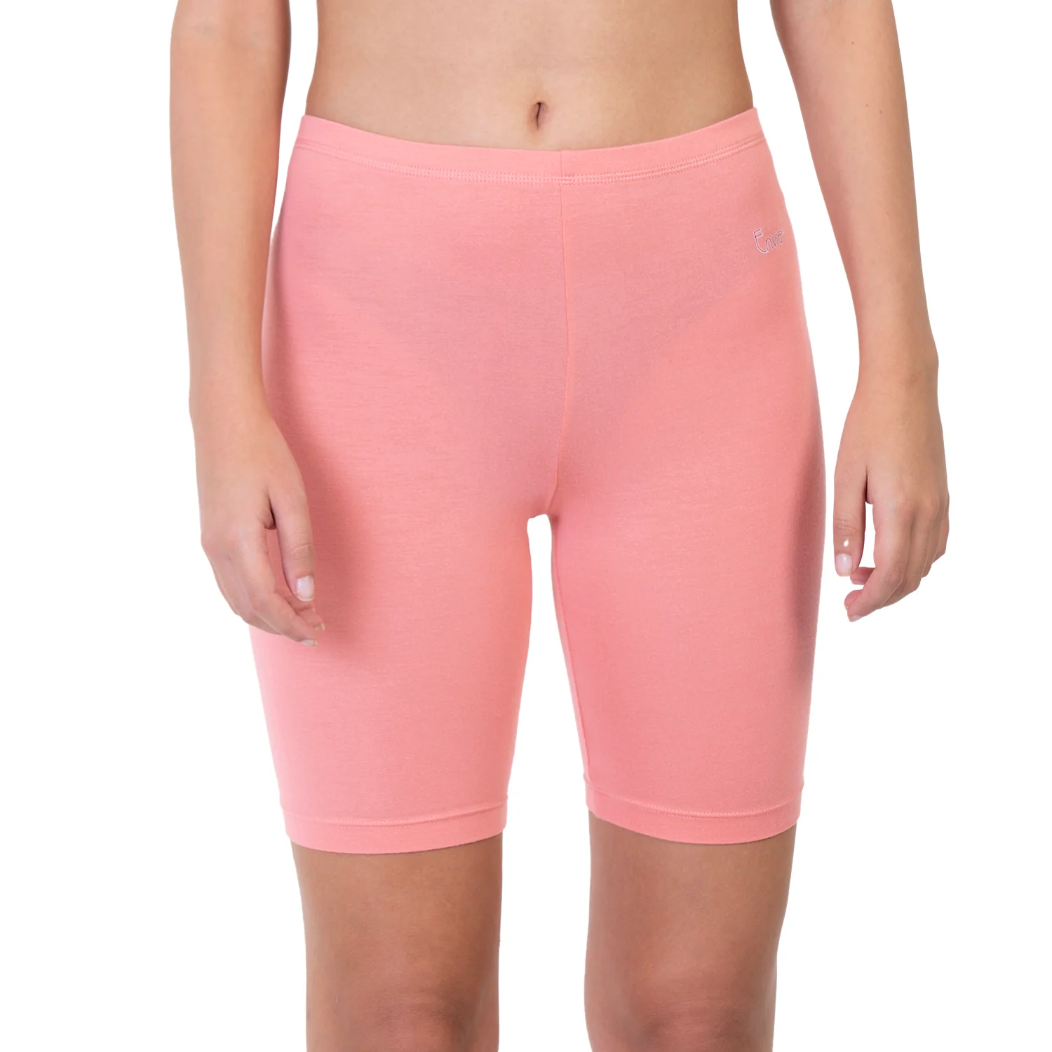 Women Pink Thigh Length Cycling Shorts