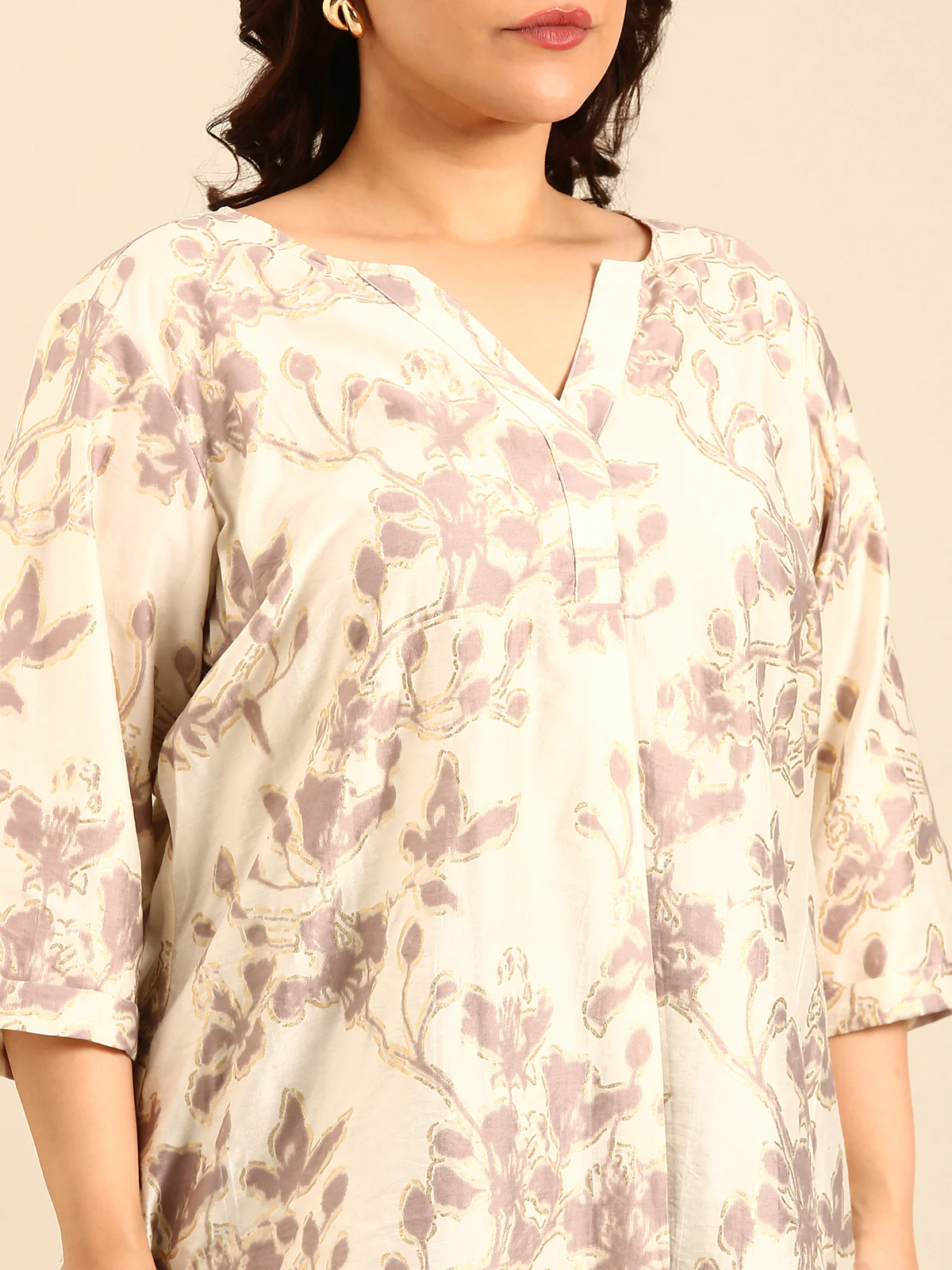 Women Plus Size A-Line Longline Tunic - Image 3