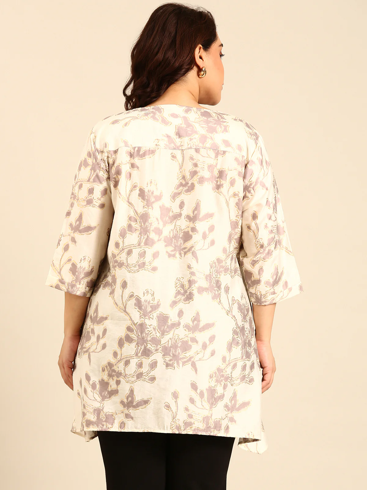 Women Plus Size A-Line Longline Tunic - Image 4