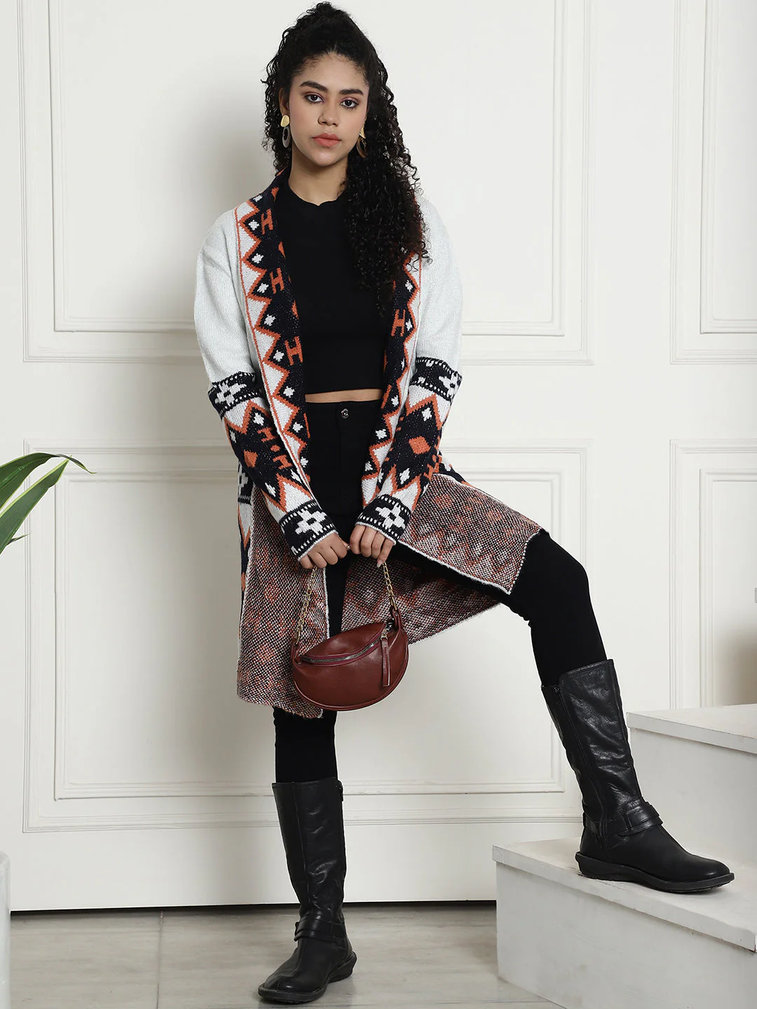 Women Printed Open Shrug - Image 3