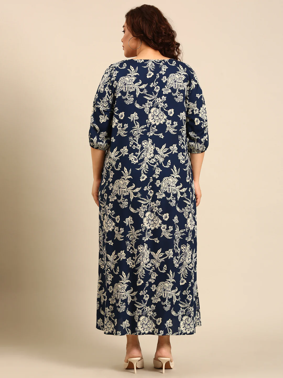 Women Printed Viscose Maxi Dress - Image 2