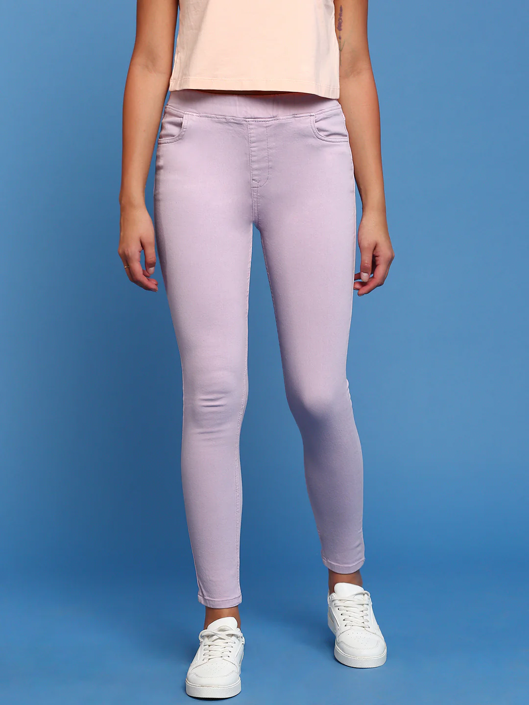 Women Purple Casual Legging