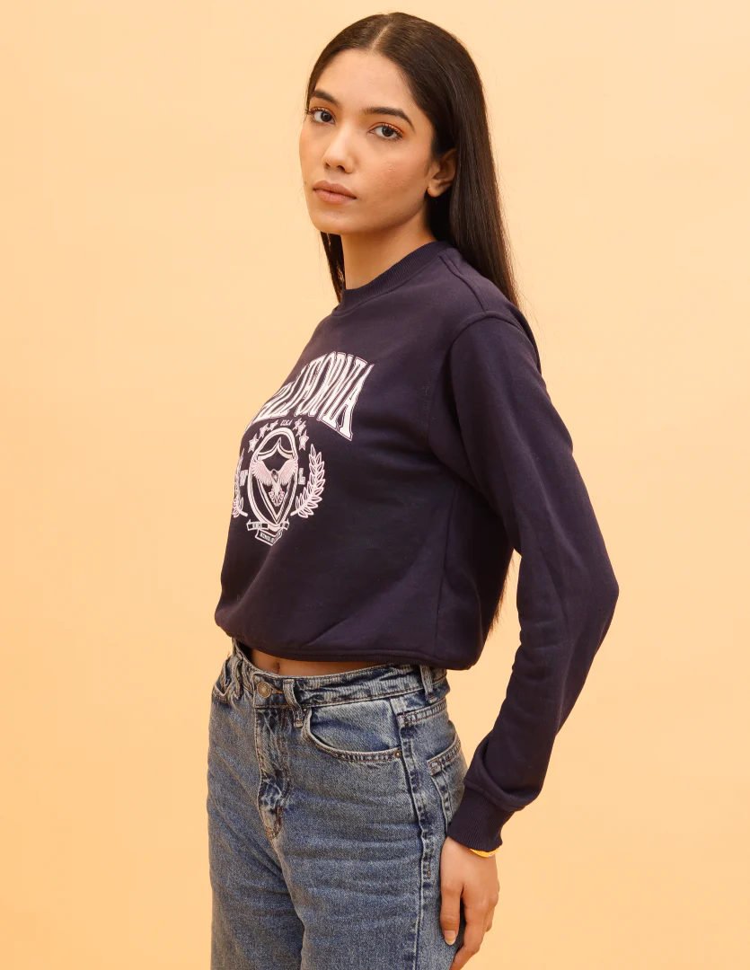 Women Purple Stretch Sweatshirt - Image 2