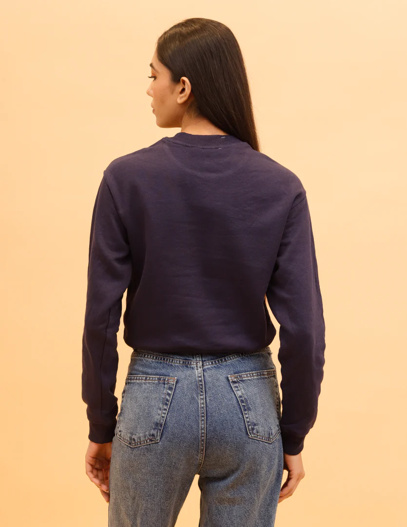 Women Purple Stretch Sweatshirt - Image 4