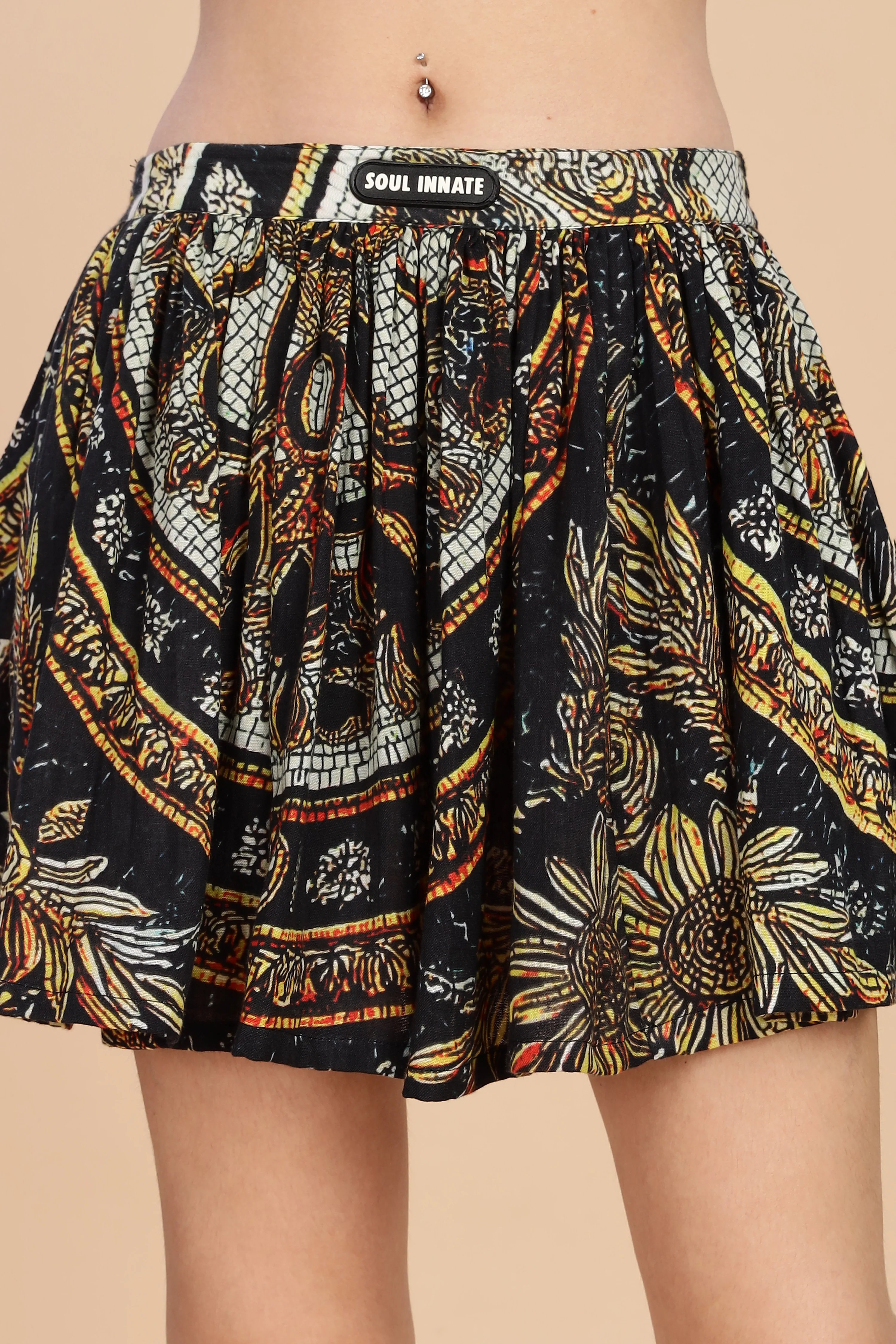 Women Topaz Short Gauge Cotton Skirt - Image 9