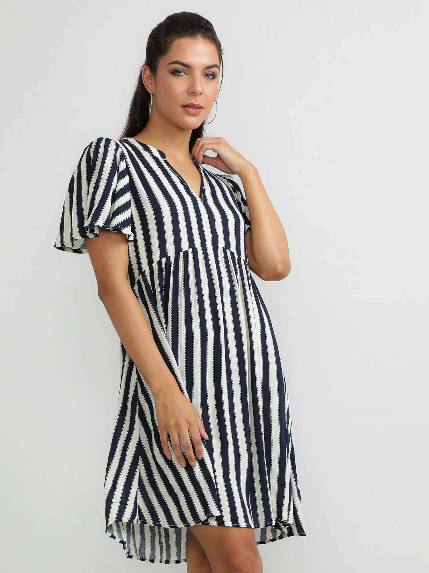 Women Viscose Black Glamorous Dress - Image 2