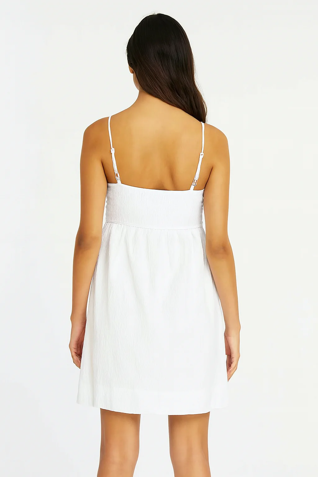 Women White A-Line Dress - Image 4