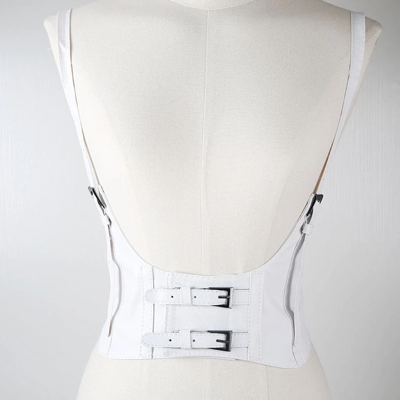 Women White Spender Style Belt