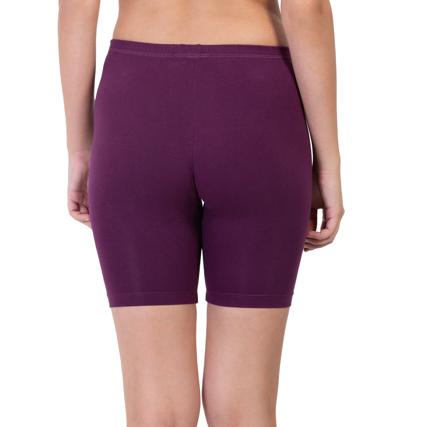 Women Wine Thigh Length Cycling Shorts - Image 2